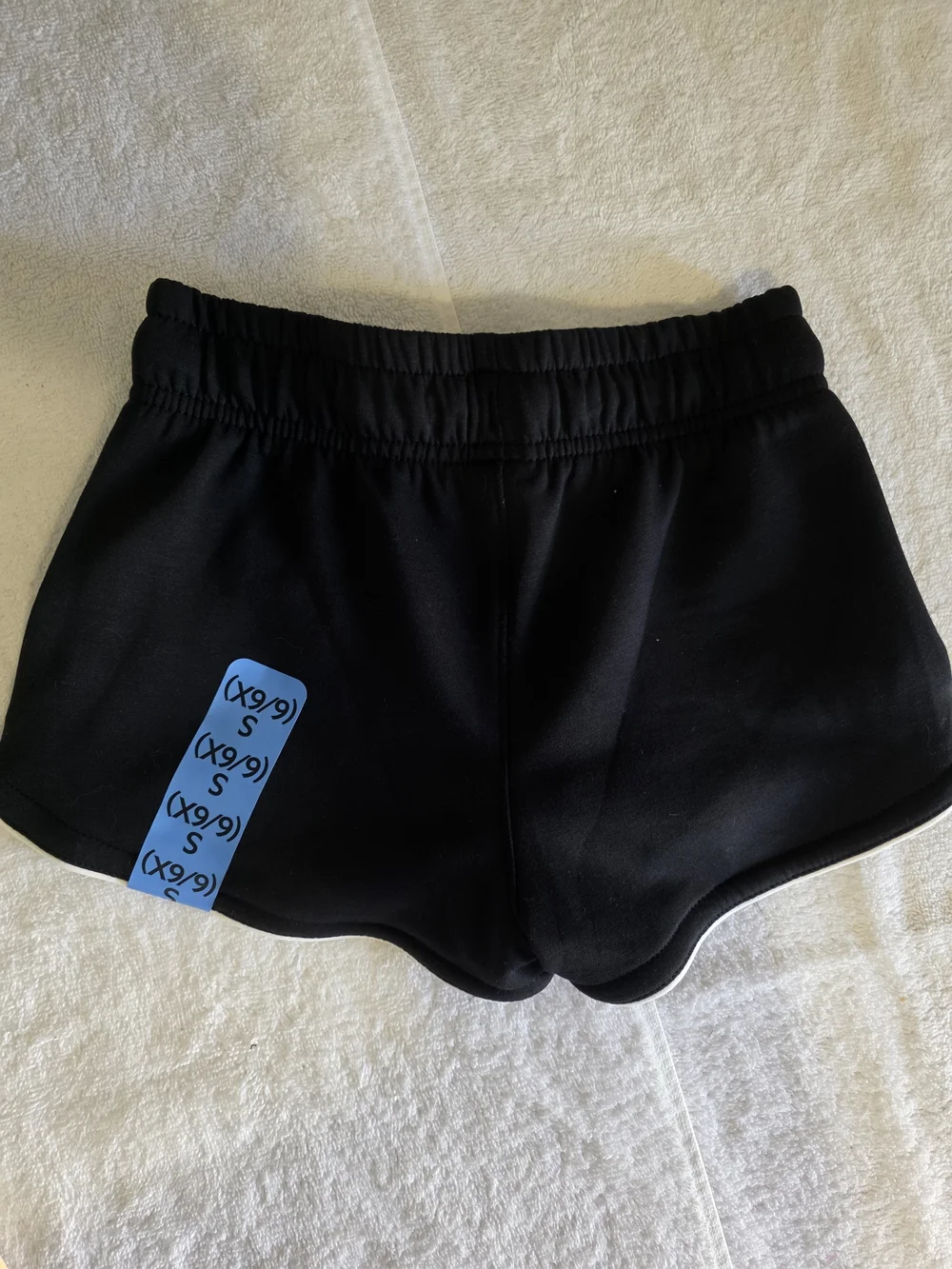 Member's Mark Girls Black Sandwash Shorts with White Trim - S (6/6X)